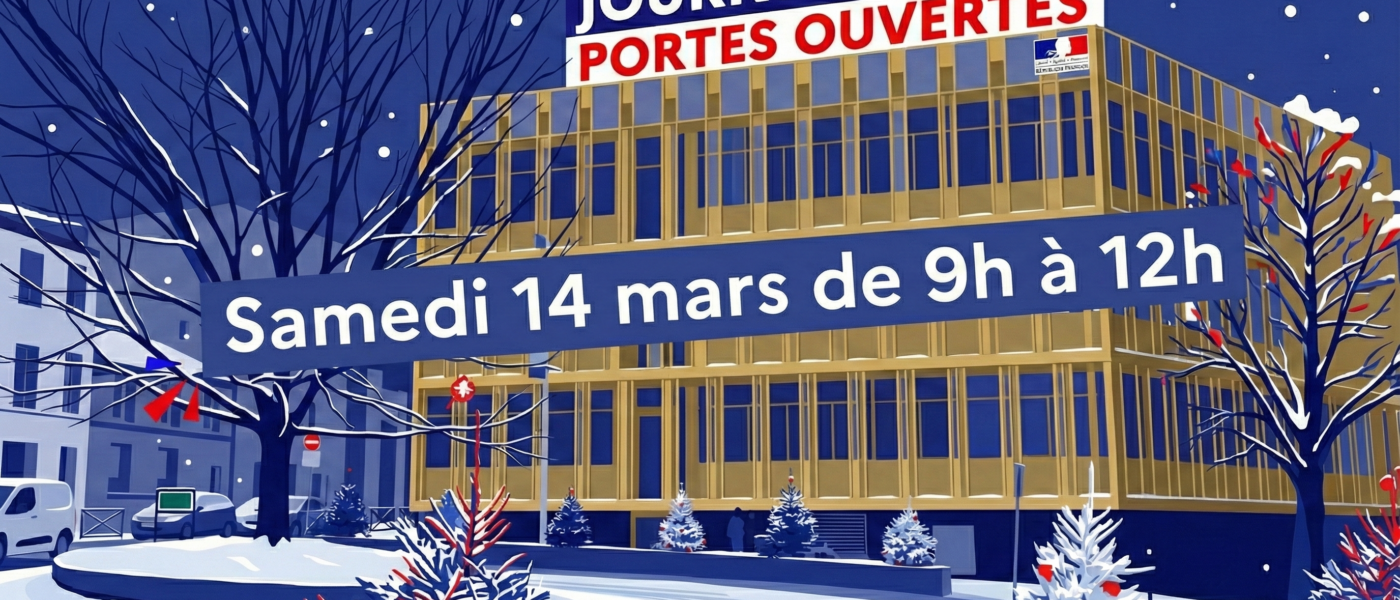 Journées Portes Ouvertes le 14 mars 2026 de 9h à 12h