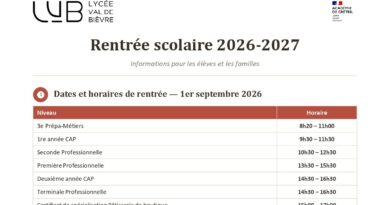 Rentrée 2026-2027 Rentrée 2026-2027